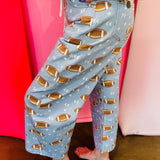 Football Denim Barrel Jogger Pants