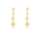 Gold Beaded Dangle Earrings (18k Gold Filled)