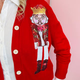 Red Nutcracker Cardigan