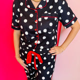 Dotty Darling Polka Dot Ruffle Pajama Set