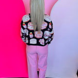 Pink Ruffled Hem Pants
