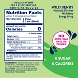Skinny Mixes SF Wild Berry Energy Syrup