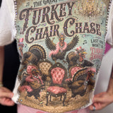 The Great Turkey Chair Chase Blingy Tee
