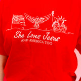 She Loves Jesus Tee
