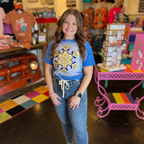 Chenille Snowflake Patch Tee