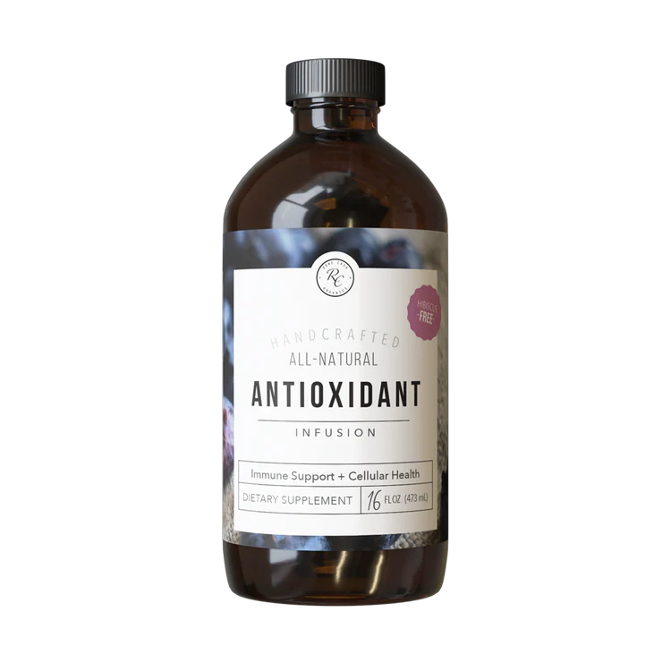 A bottle of All-Natural Antioxidant Infusion by Rowe Casa Organics 