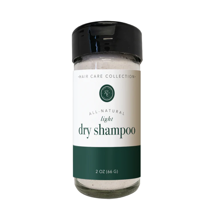 A bottle of Rowe Casa dry shampoo, 2 oz size