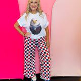 Red/White/Blue Checkered Pants