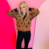 Polka Dot Mohair Cardigan