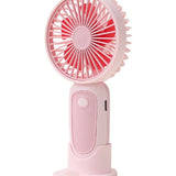 3 Speed Rechargeable Portable Hand Fan With Stand