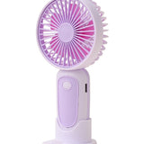 3 Speed Rechargeable Portable Hand Fan With Stand