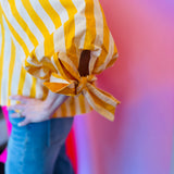 Gold & Yellow Striped Top