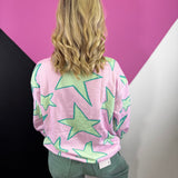 Pink Star Horseshoe Pullover