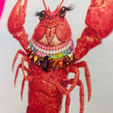 Jewel Collared Lobster Tee (Blue)