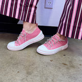 Very G Aman Pink Sparkle Sneakers
