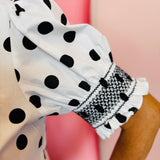 Black & White Polka Dot Top