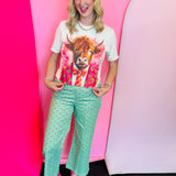Funky Cow Cream Blingy Tee