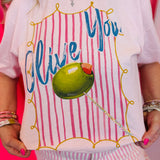Olive You Bling Tee