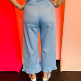 Ocean Mist Ruffled Hem Pants