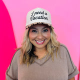 I Need A Vacation Leopard Hat