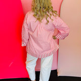 Pink Striped Top