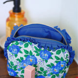 Caroline Floral Quilted Ruffle Bag