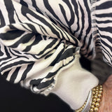 Zebra Mock-Neck Sweatshirt