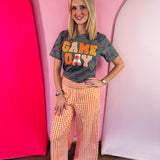 Orange Game Day Patchwork Camo Tee