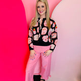 Pink Ruffled Hem Pants