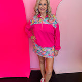 Mia Falling For Florals Printed Pullover