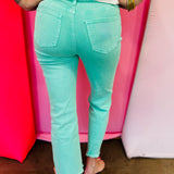 Zenana Mint Cropped Jeans