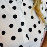 Black & White Polka Dot Top