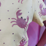 Sequin Crab Rhinestone Top