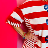 USA Sequin Bow Top