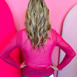 Meshed Out Pink Top