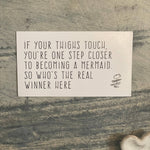 3.5x2 inch fun magnet with snarky or sentimental design for fridge, locker, or office board.