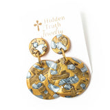 Gold, Silver & Bronze Double Dangles