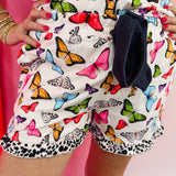 Butterfly Bliss Ruffle Pajama Set