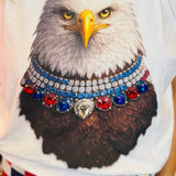 Jewel Collared Eagle Tee (White)