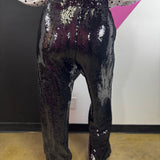 Black Sequin Pants