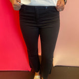 Black High Rise Kick Flare Jeans