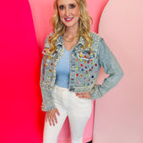 Glam Gemstone Denim Jacket