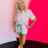 Botanical Garden Ruffle Pajamas
