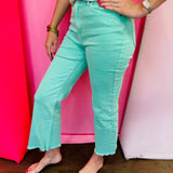 Zenana Mint Cropped Jeans