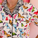Butterfly Bliss Ruffle Pajama Set