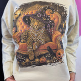 Witchy Leopard Blingy Sweatshirt