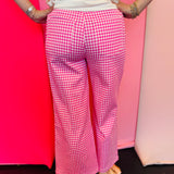 Pink Gingham Pants
