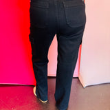 Judy Blue Black Denim Cargo Jeans