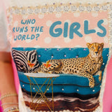 Who Runs The World Girls Rhinestone Tee
