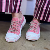 Very G Aman Pink Sparkle Sneakers